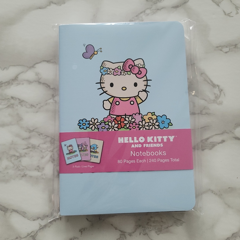 NEW 3 Pack Hello Kitty and Friends Notebooks